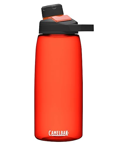 camelBak chute Mag BPA Free Water Bottle with Tritan Renew - Magnetic cap Stows While Drinking  32oz  Fiery Red